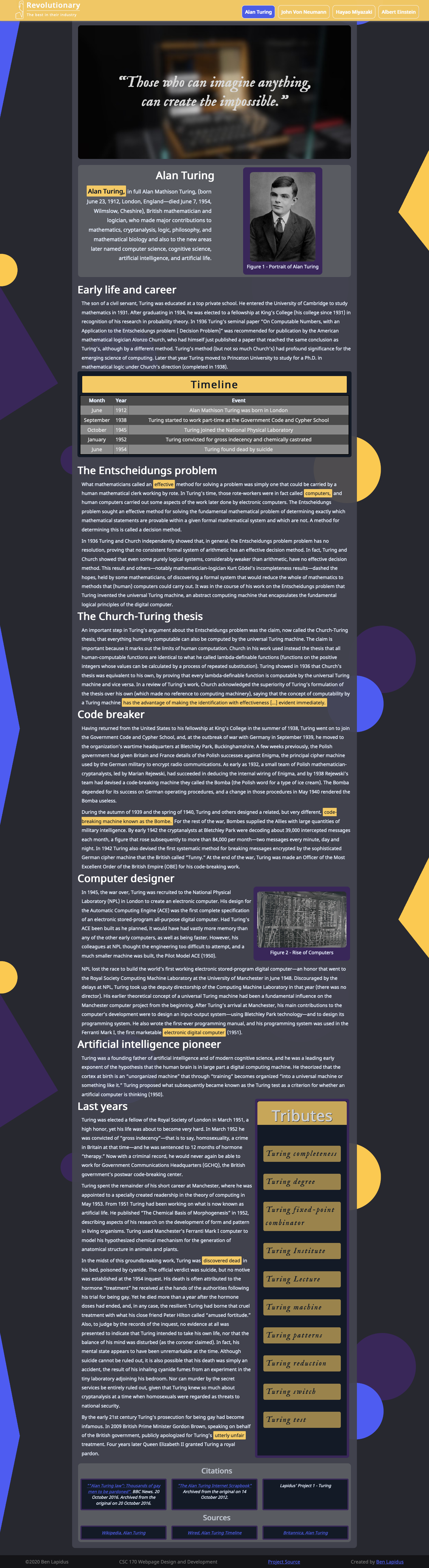 Full page view of Alan Turing