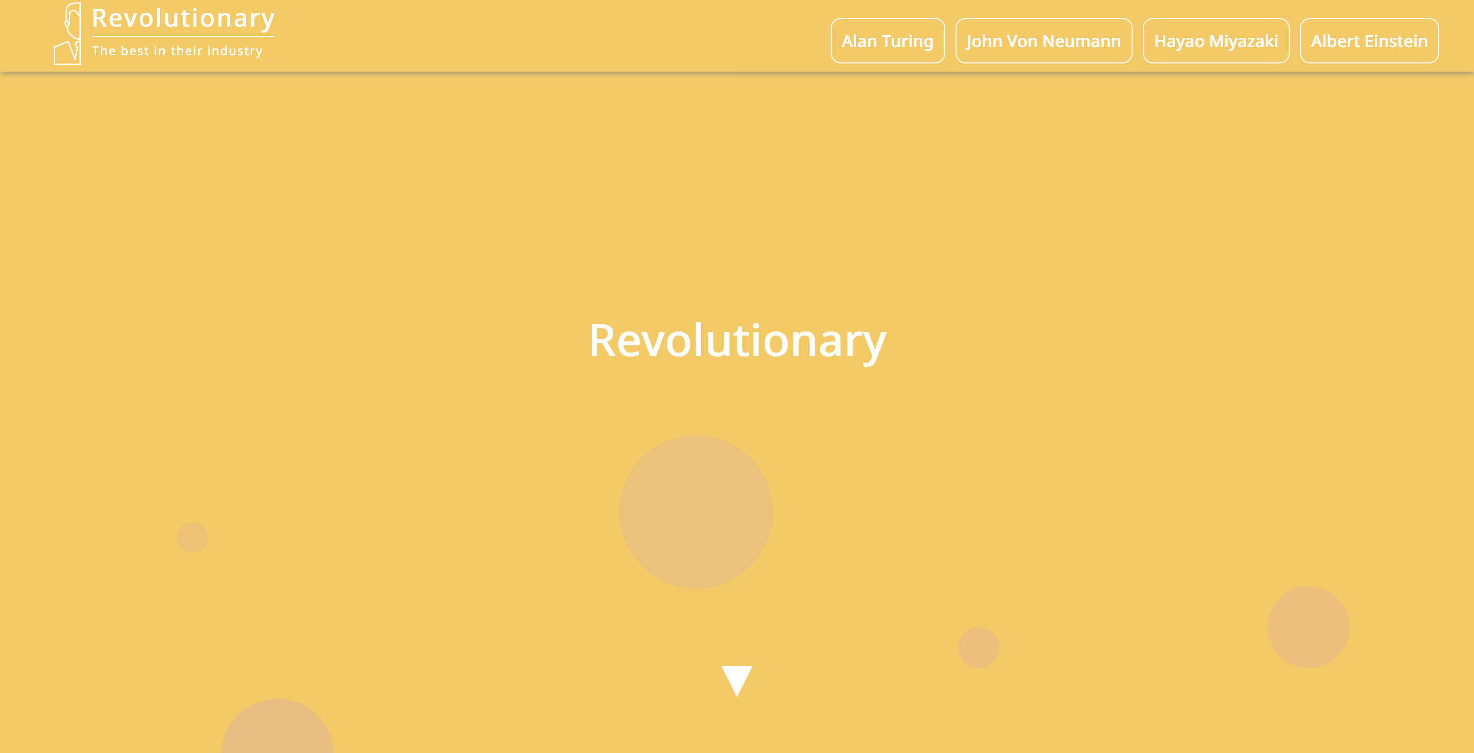 CSS-animated landing page